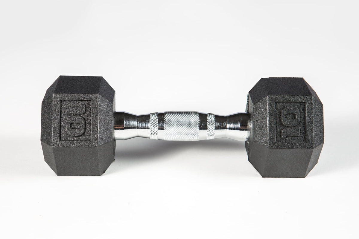 York Barbell PVC Hex Dumbbell – Chrome Ergo Handle