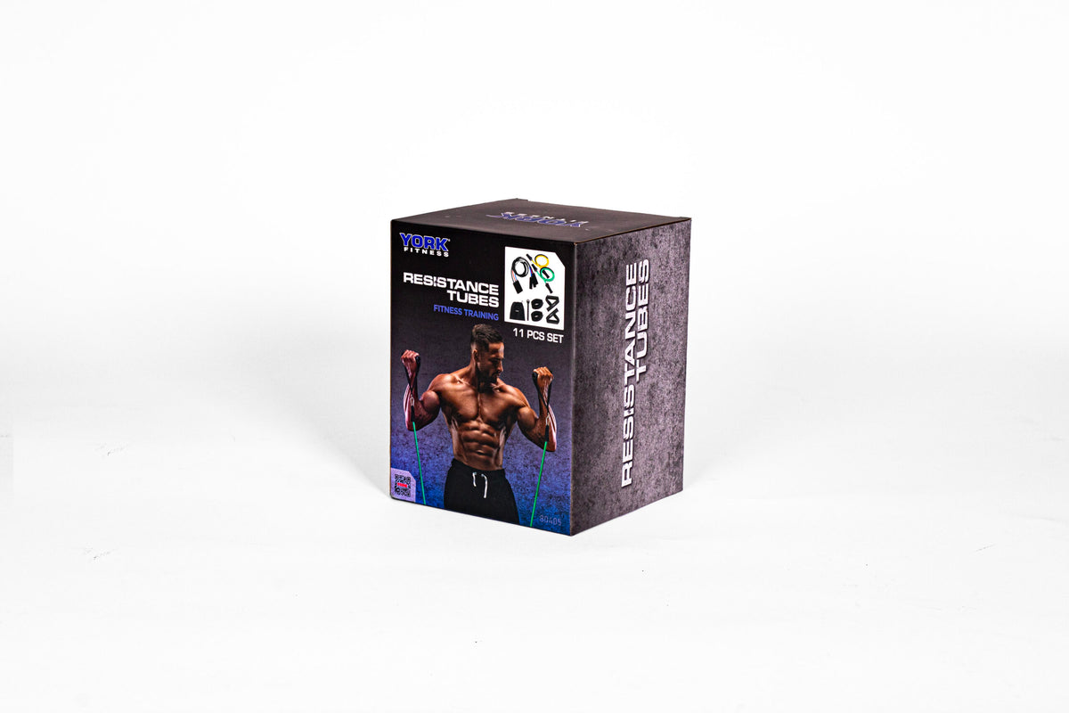 York Barbell 11pc Resistance Tube Set