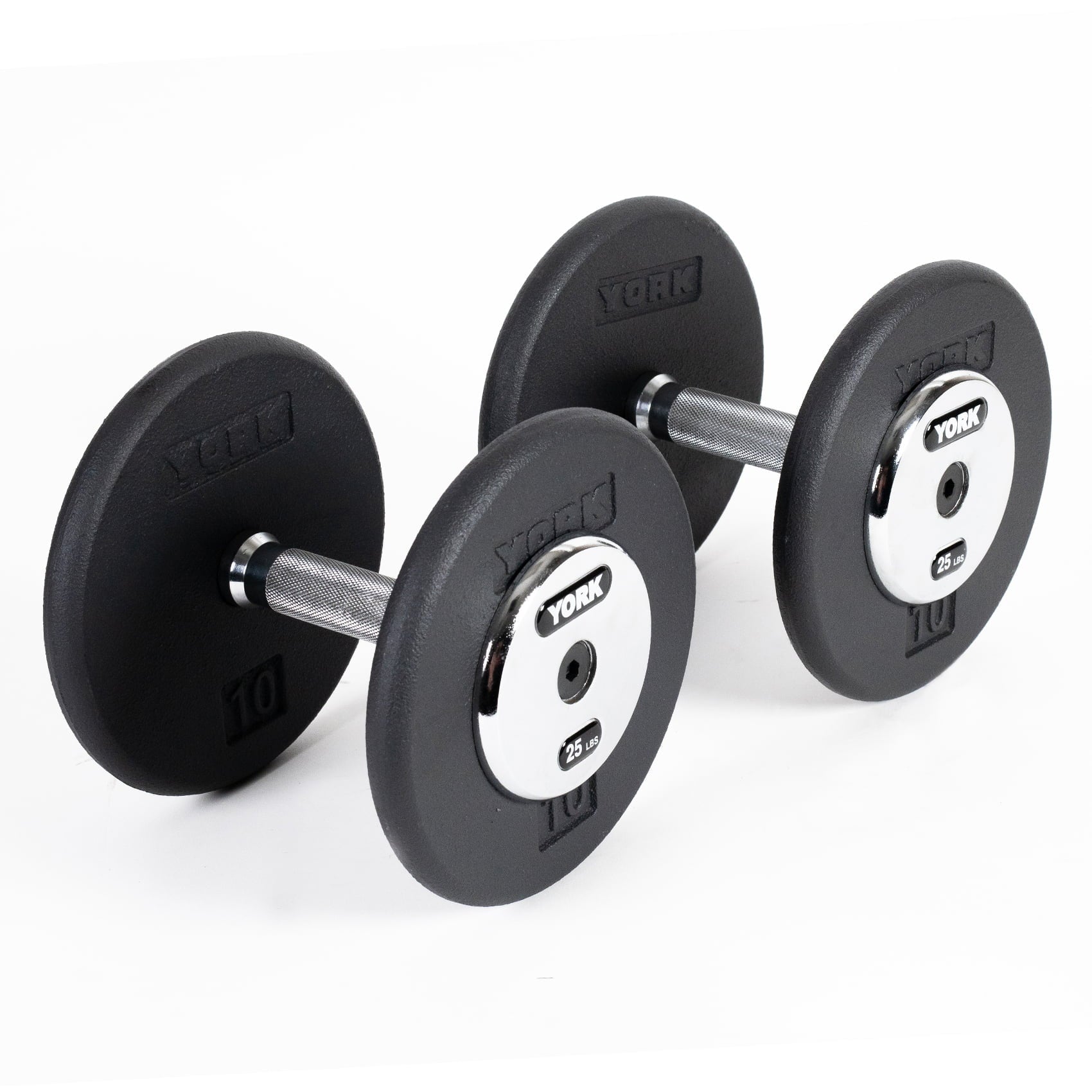 SDH Chrome End Plates Cast Iron Dumbbells