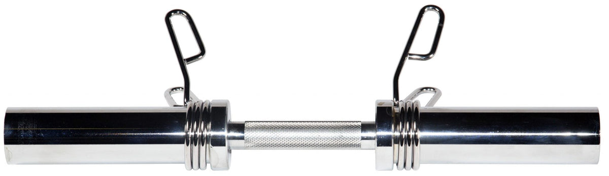 20&quot; Olympic Dumbbell Handle w/ Spring Clip Collars