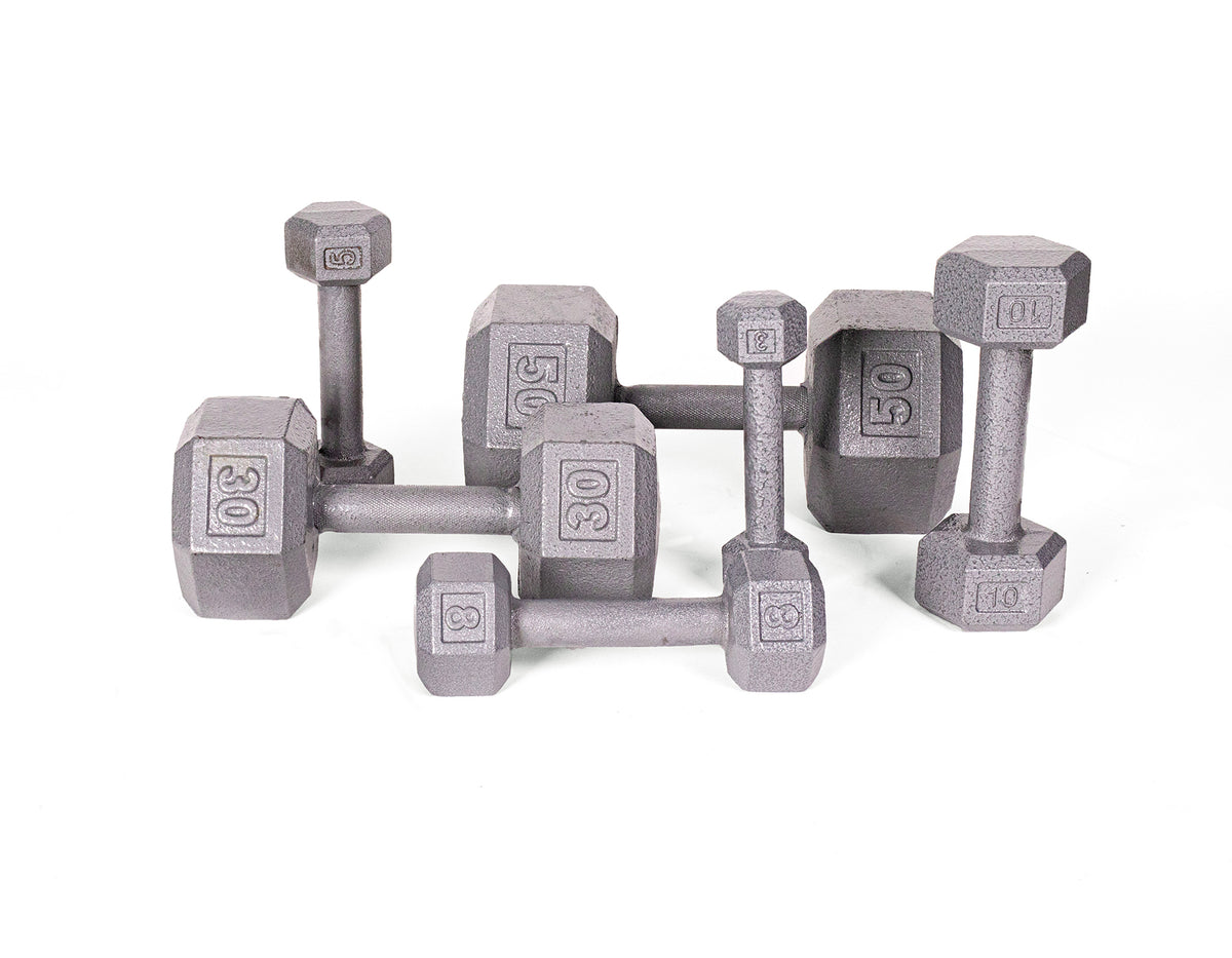 York Barbell Cast Iron Hex Dumbbell