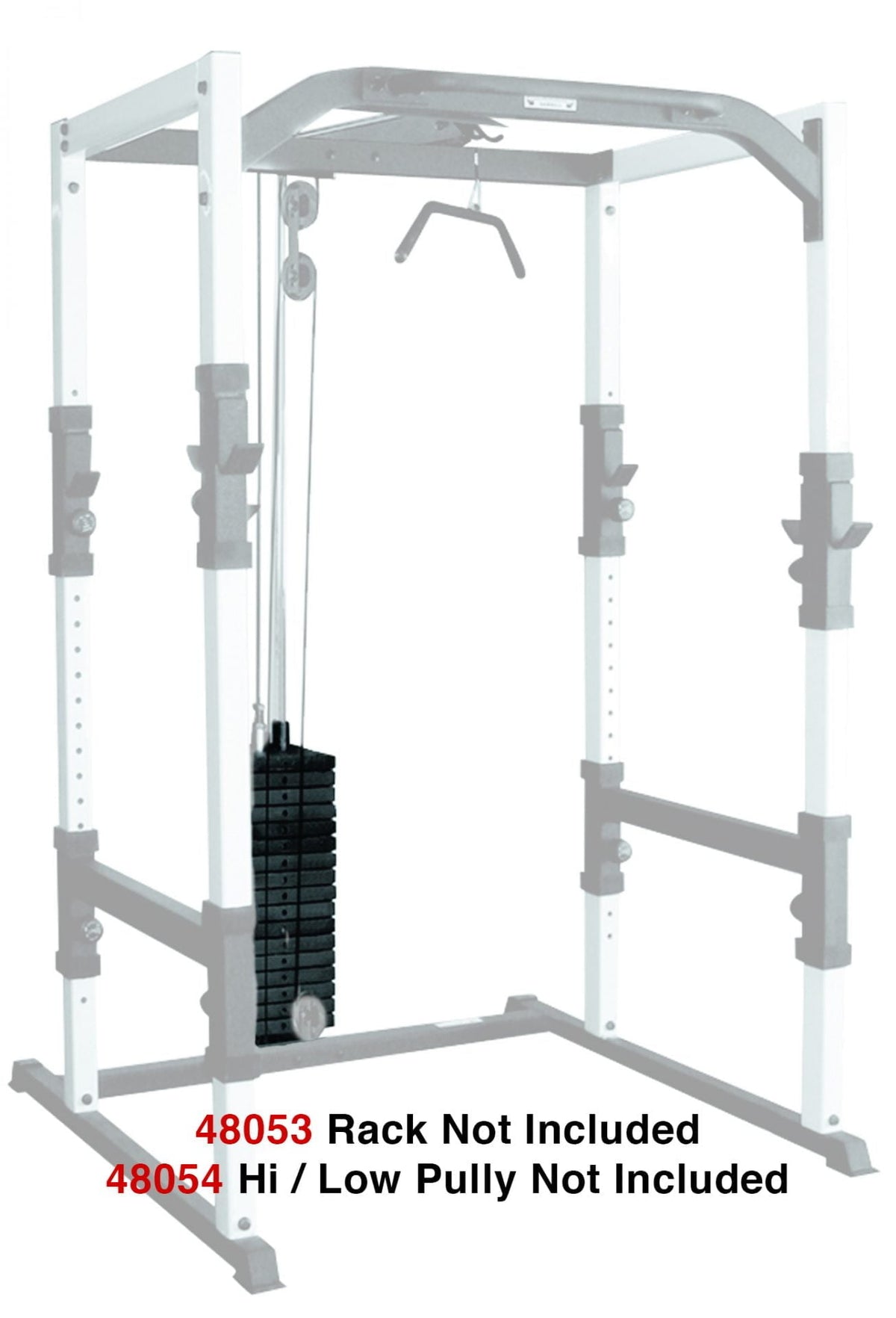 York Barbell FTS 200 lb Weight Stack Conversion Kit for Power Cage and Lat Machine