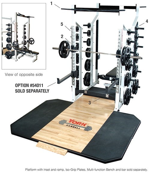York Barbell STS Double Half Rack
