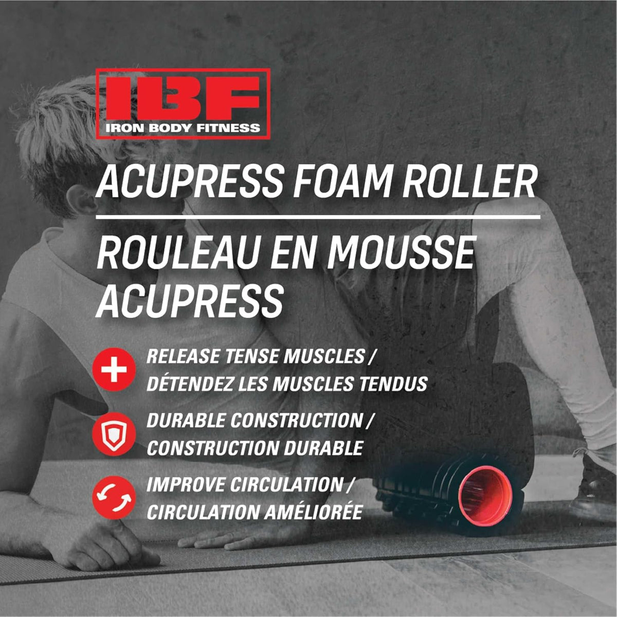 Iron Body Fitness AcuPress Foam Roller