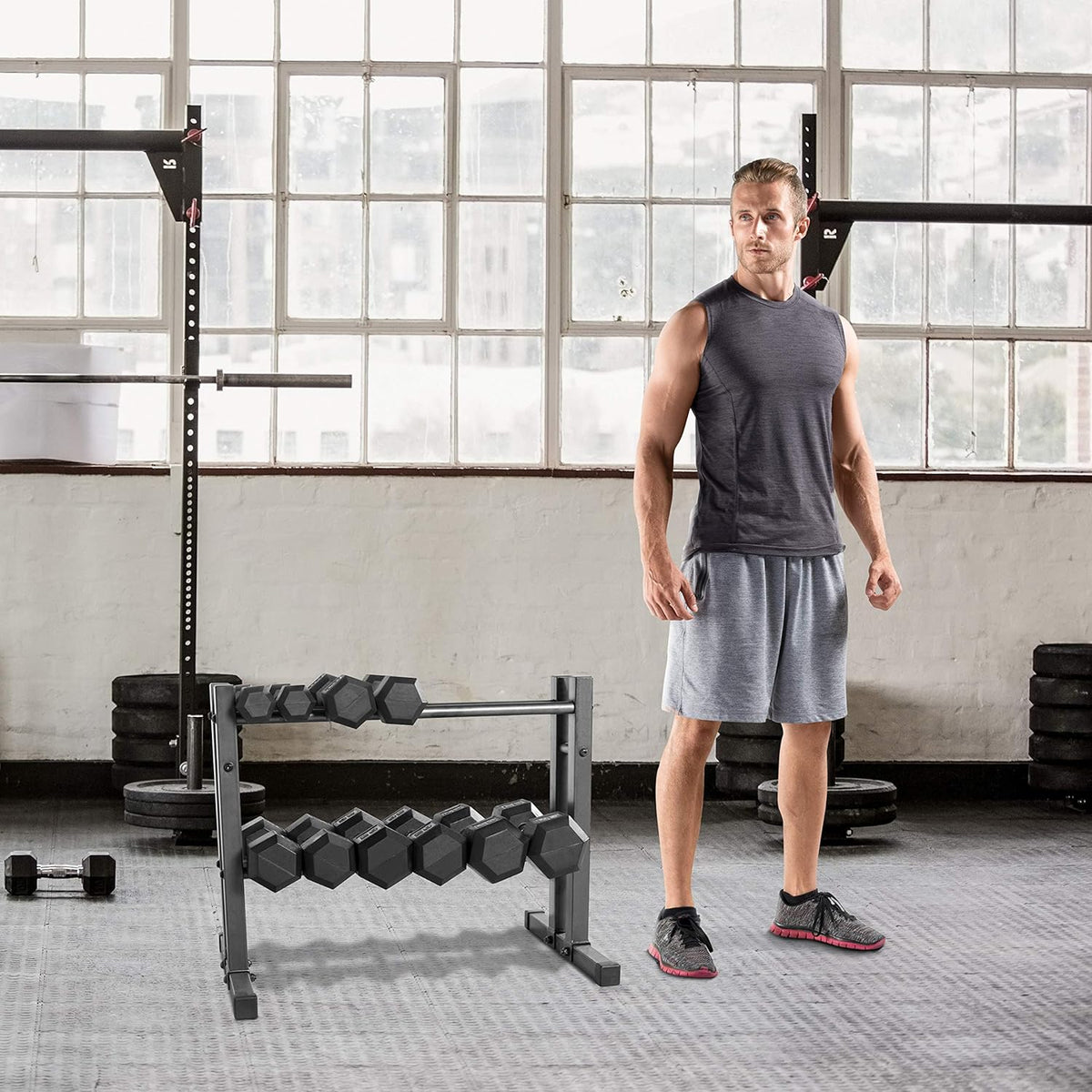 CAP Barbell 24-Inch Utility Storage Rack for Dumbbells, Medicine Balls and Kettlebells