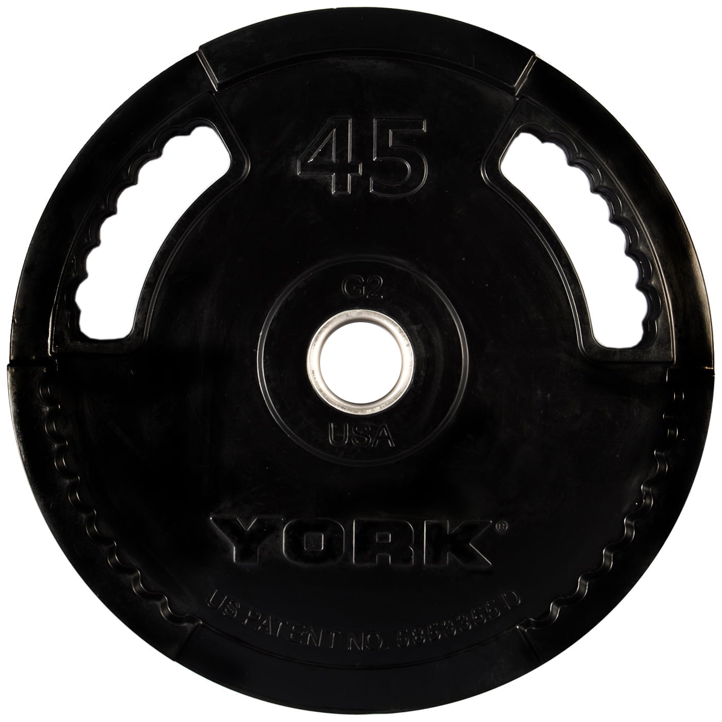 G-2 Rubber Olympic Weight Plate - York Barbell