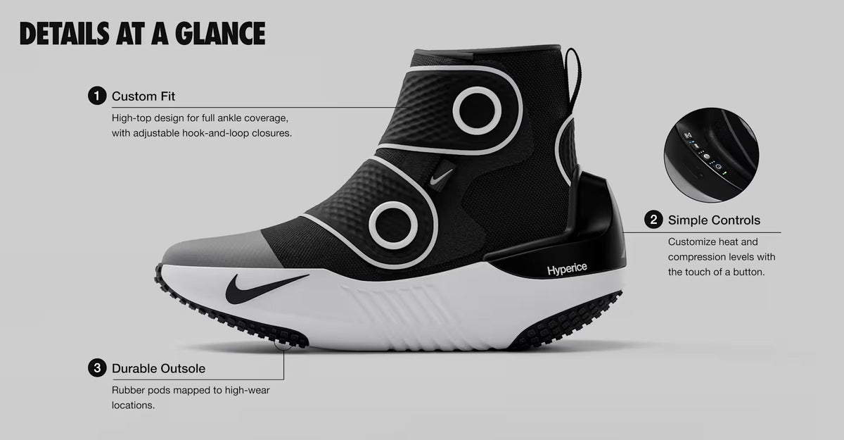 Nike × Hyperice Hyperboot Shoes