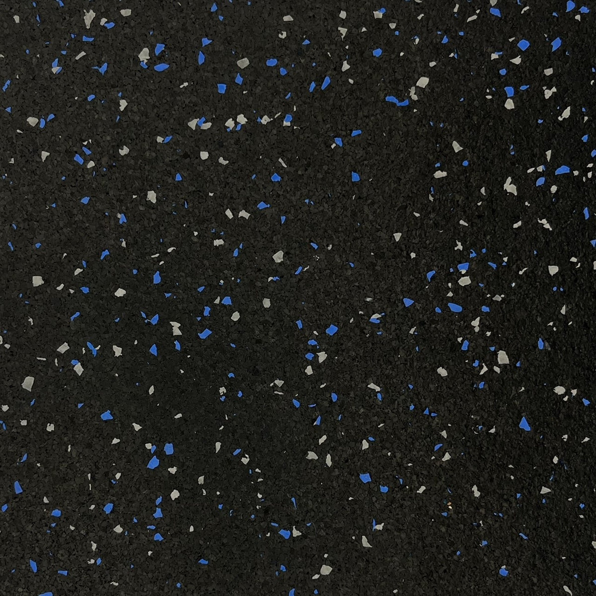 MAGMA Commercial Rubber Gym Flooring / Straight Edge Mat / 8mm (5/16") / Blue &amp; Grey / 20% Fleck / 4' x 6' / 24 Sq Ft