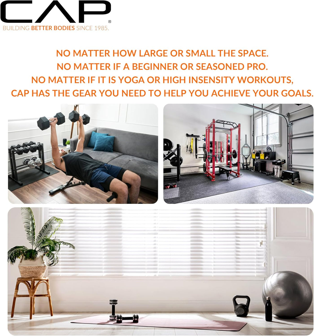 CAP Barbell Folding Exercise Mat with Carrying Handles