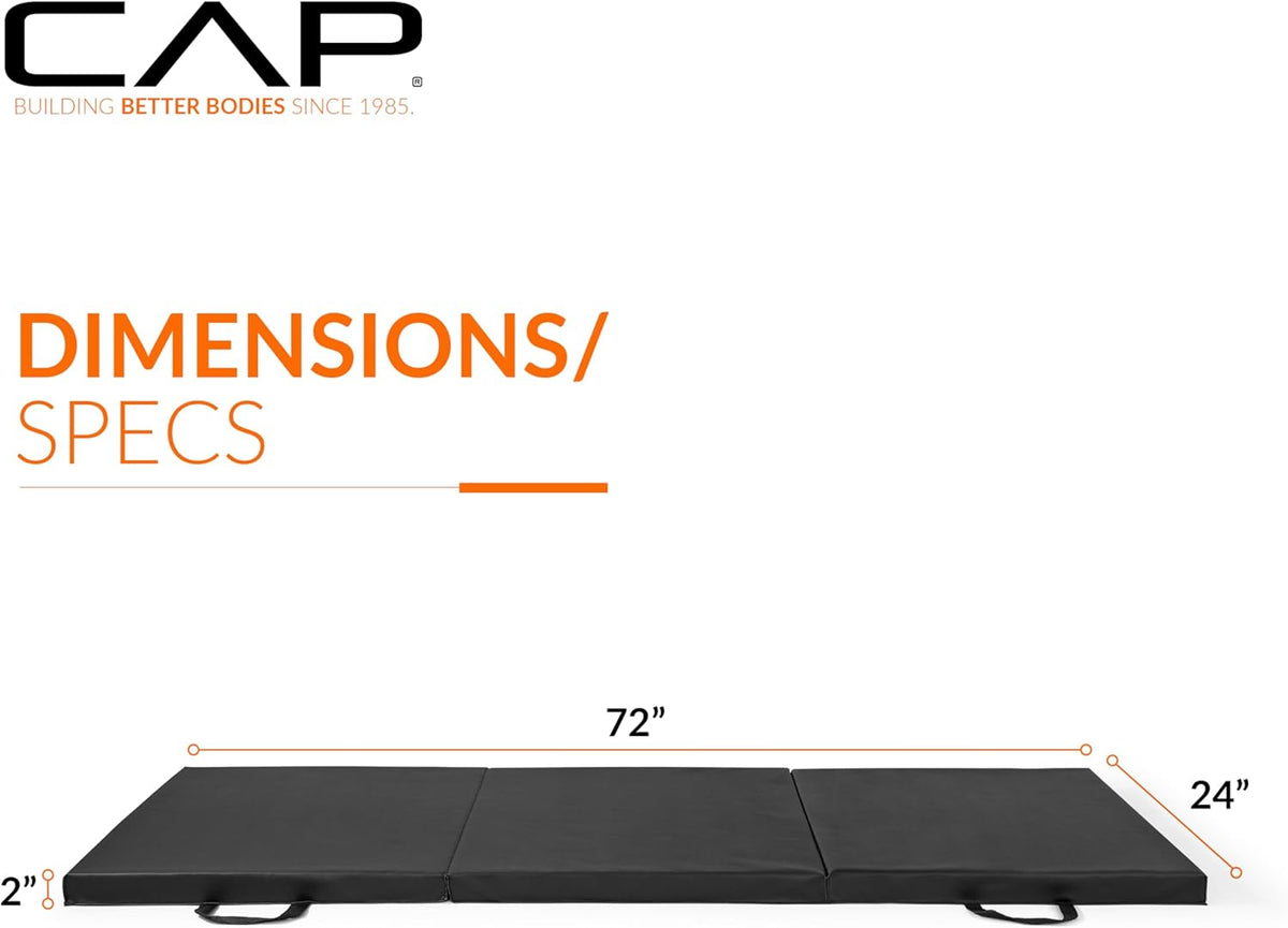 CAP Barbell Folding Exercise Mat with Carrying Handles