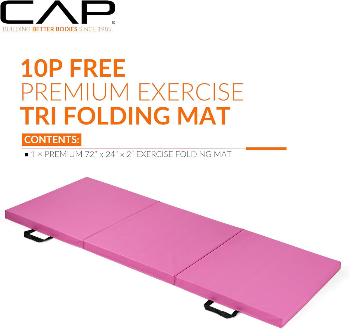 CAP Barbell Folding Exercise Mat with Carrying Handles
