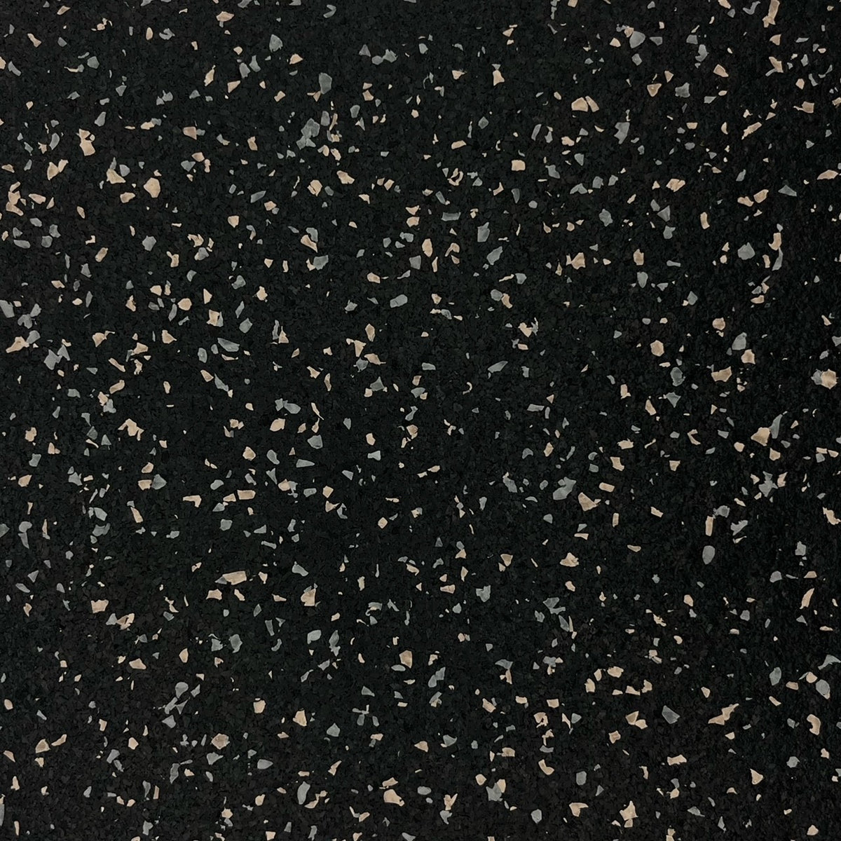 MAGMA Commercial Rubber Gym Flooring / Straight Edge Mat / 8mm (5/16") / Beige &amp; Grey / 40% Fleck / 4' x 6' / 24 Sq Ft