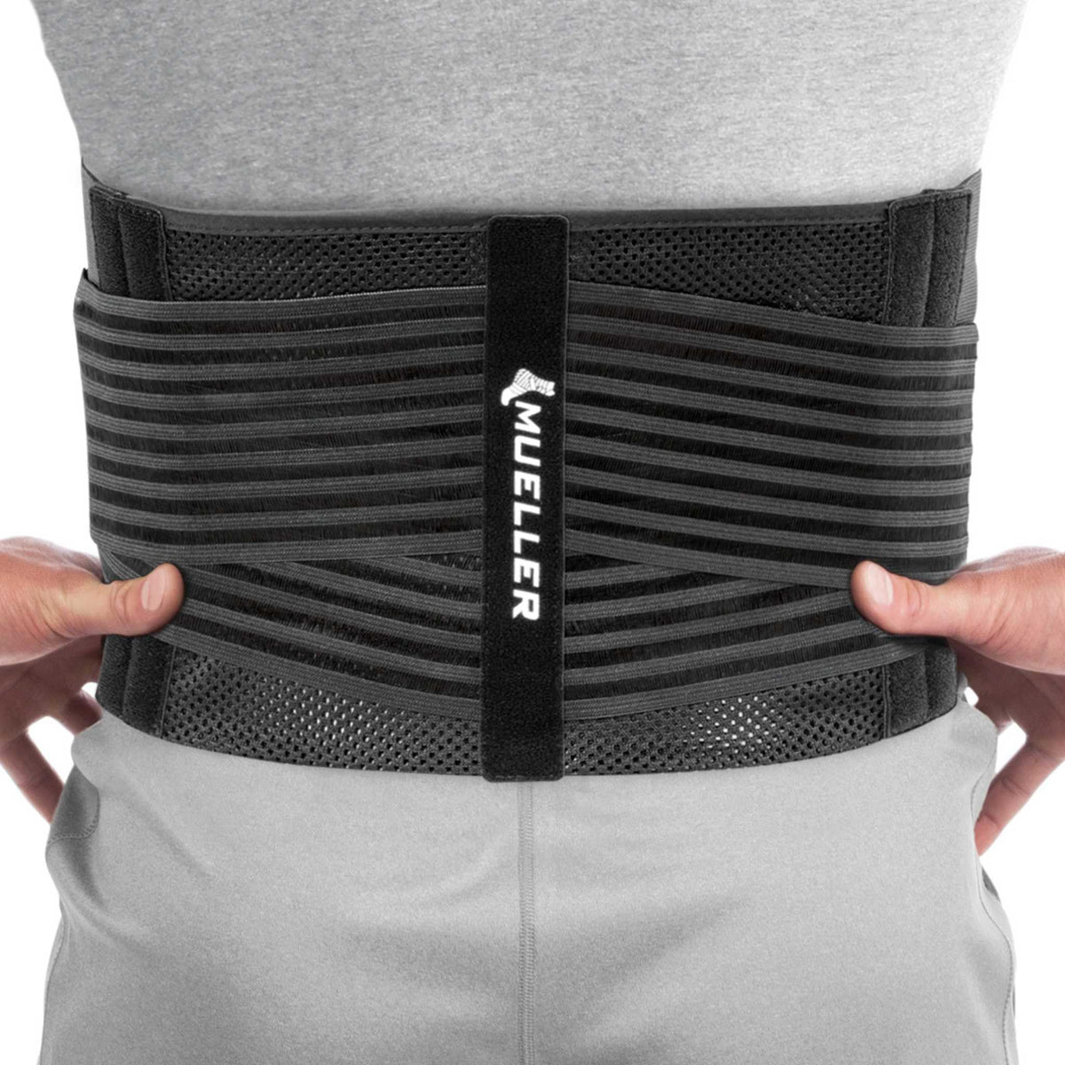 Mueller 4-in-1 Lumbar Back Brace with Removable Hot/Cold Pack