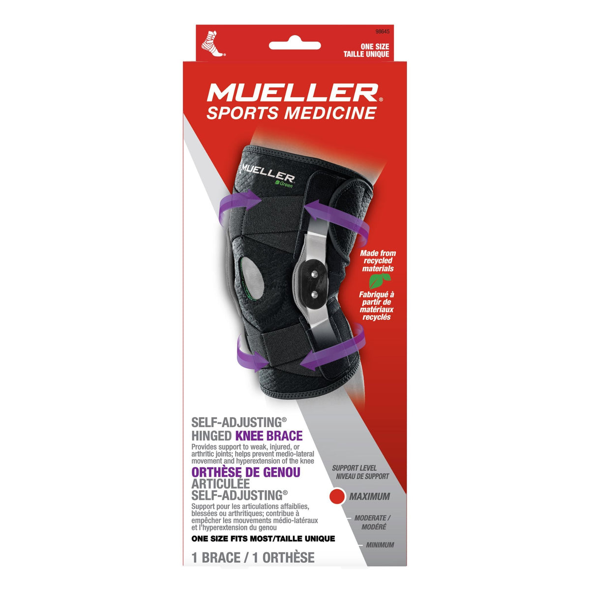 Mueller Green Self-Adjusting Hinged Knee Brace