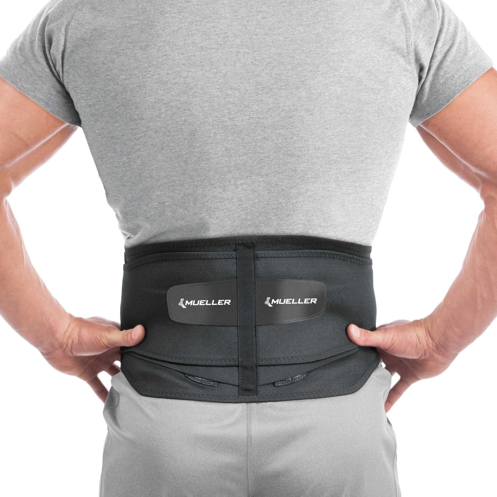 Mueller Adjustable Lumbar Back Brace with Removable Pad