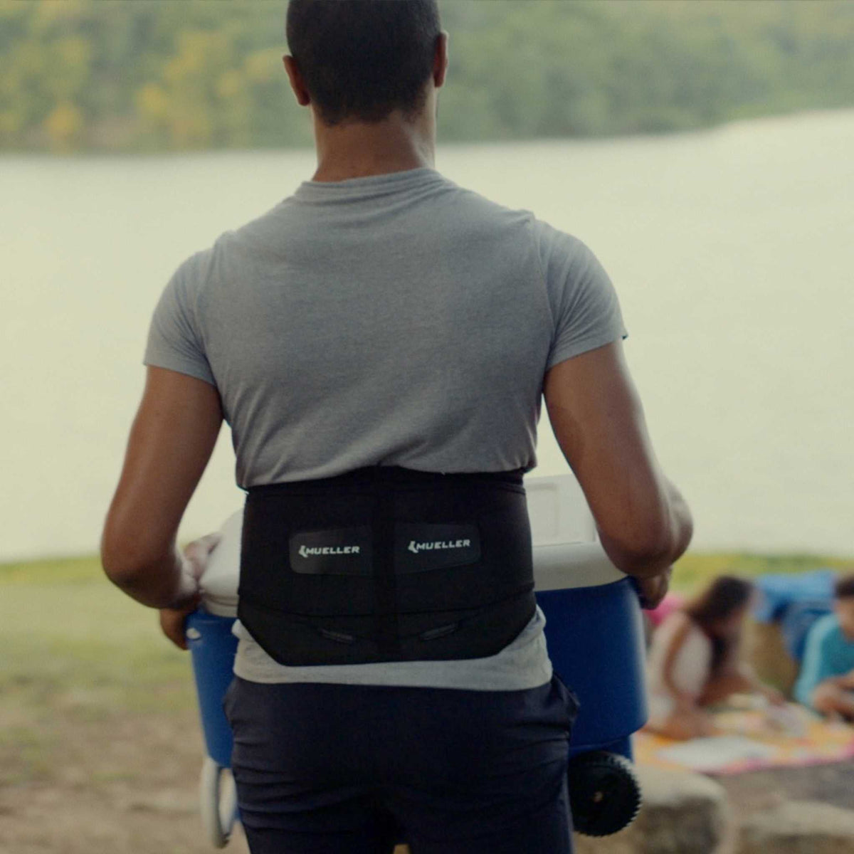 Mueller Adjustable Lumbar Back Brace with Removable Pad