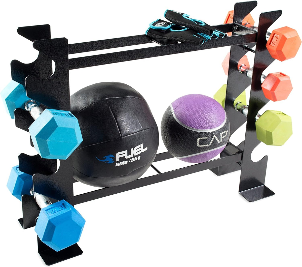 CAP Barbell 2-Tier 27-Inch Dumbbell and Accessory Rack