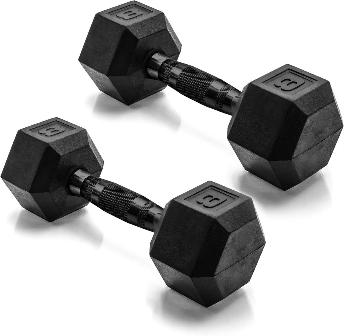 CAP Barbell Rubber Hex Dumbbells