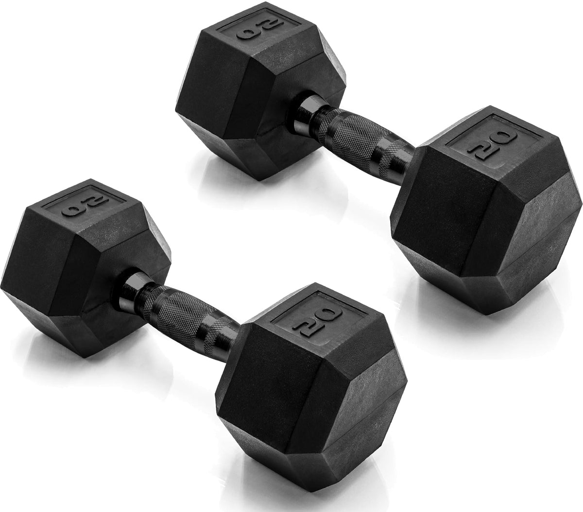 CAP Barbell Rubber Hex Dumbbells