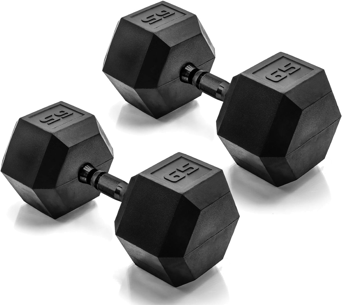 CAP Barbell Rubber Hex Dumbbells