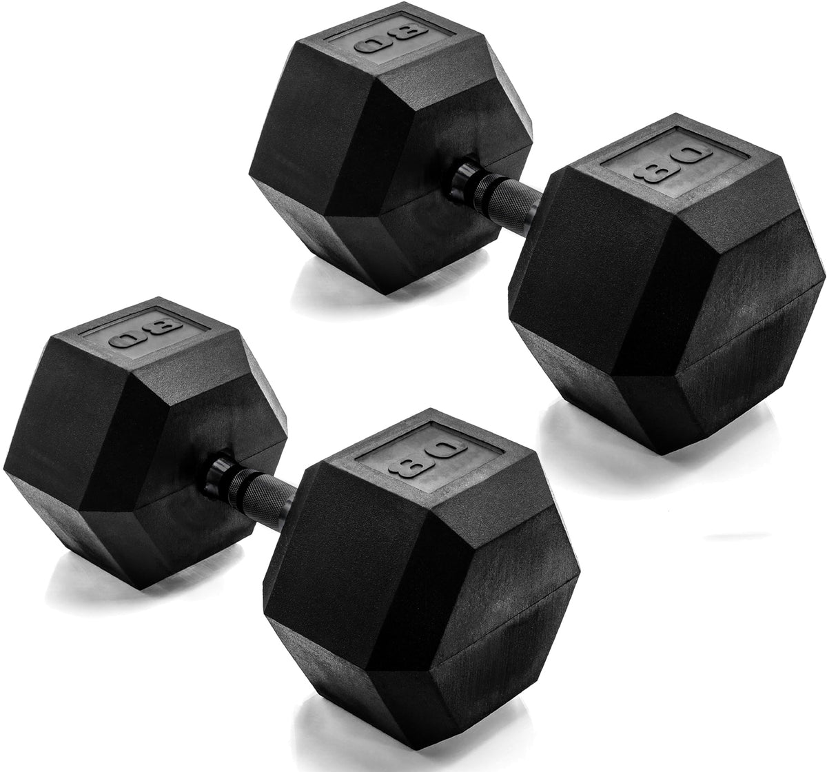 CAP Barbell Rubber Hex Dumbbells