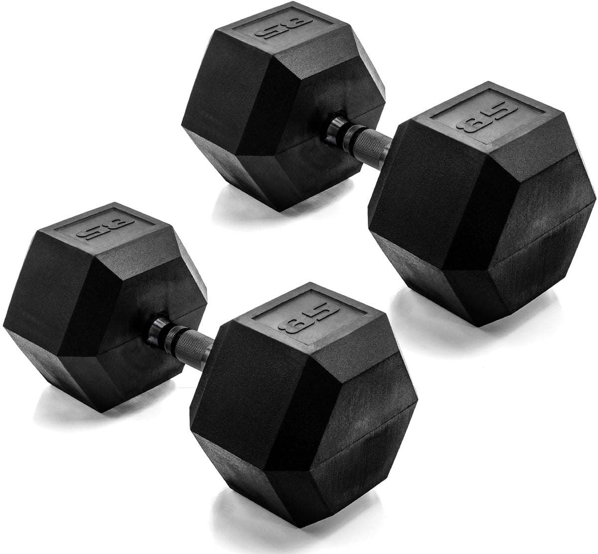 CAP Barbell Rubber Hex Dumbbells