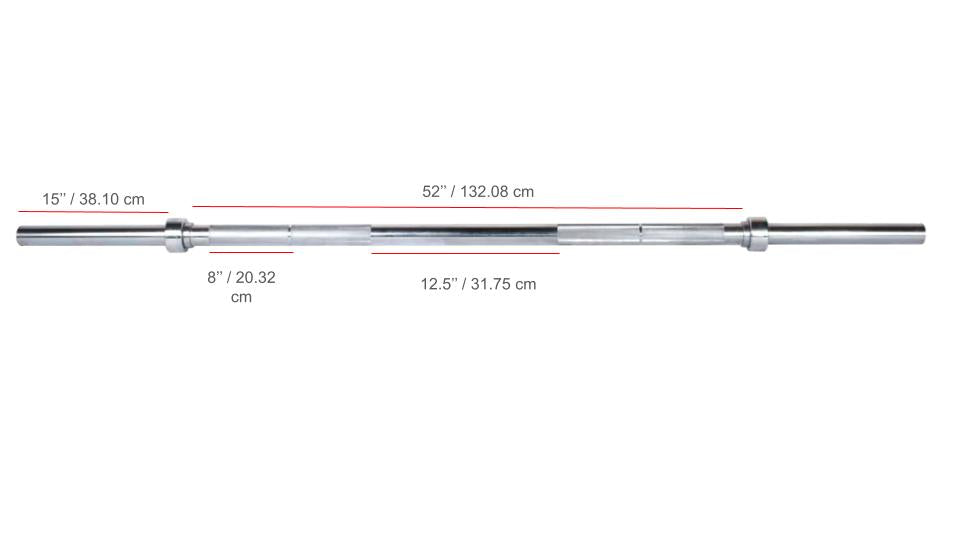 York Barbell 7′ Extreme 2″ Grip Olympic Weight Bar