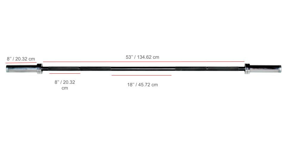 York Barbell 6′ International Black Oxide Bar