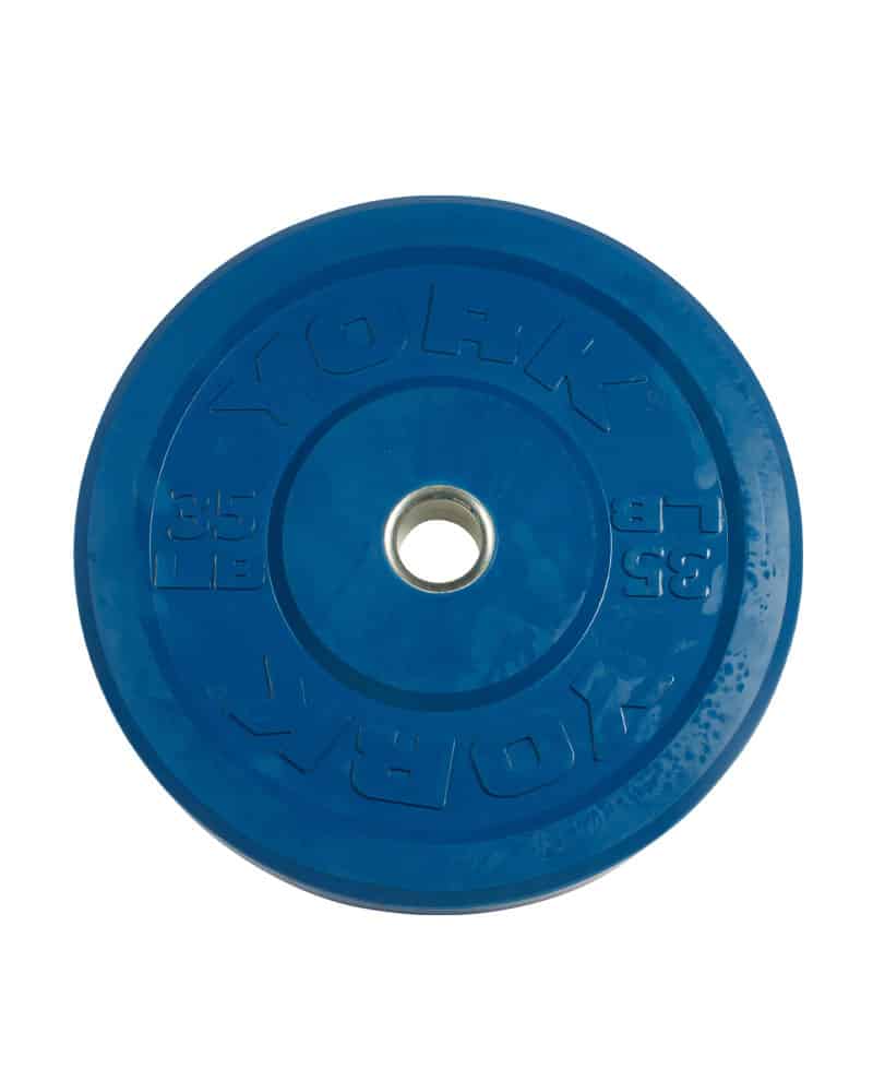 York barbell usa 2025 rubber training bumper plate