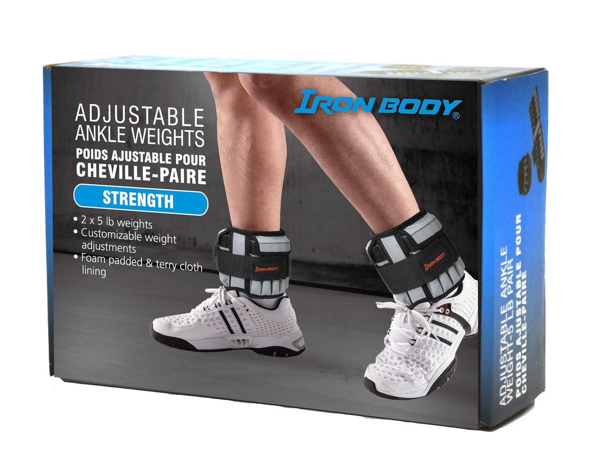 Iron Body Fitness Deluxe Adjustable Ankle Weights