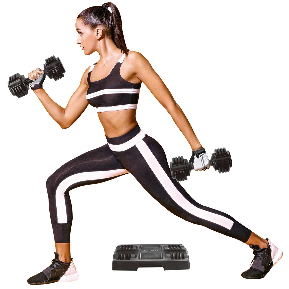 Iron Body Fitness 25 LB Adjustable Dumbbell Pair