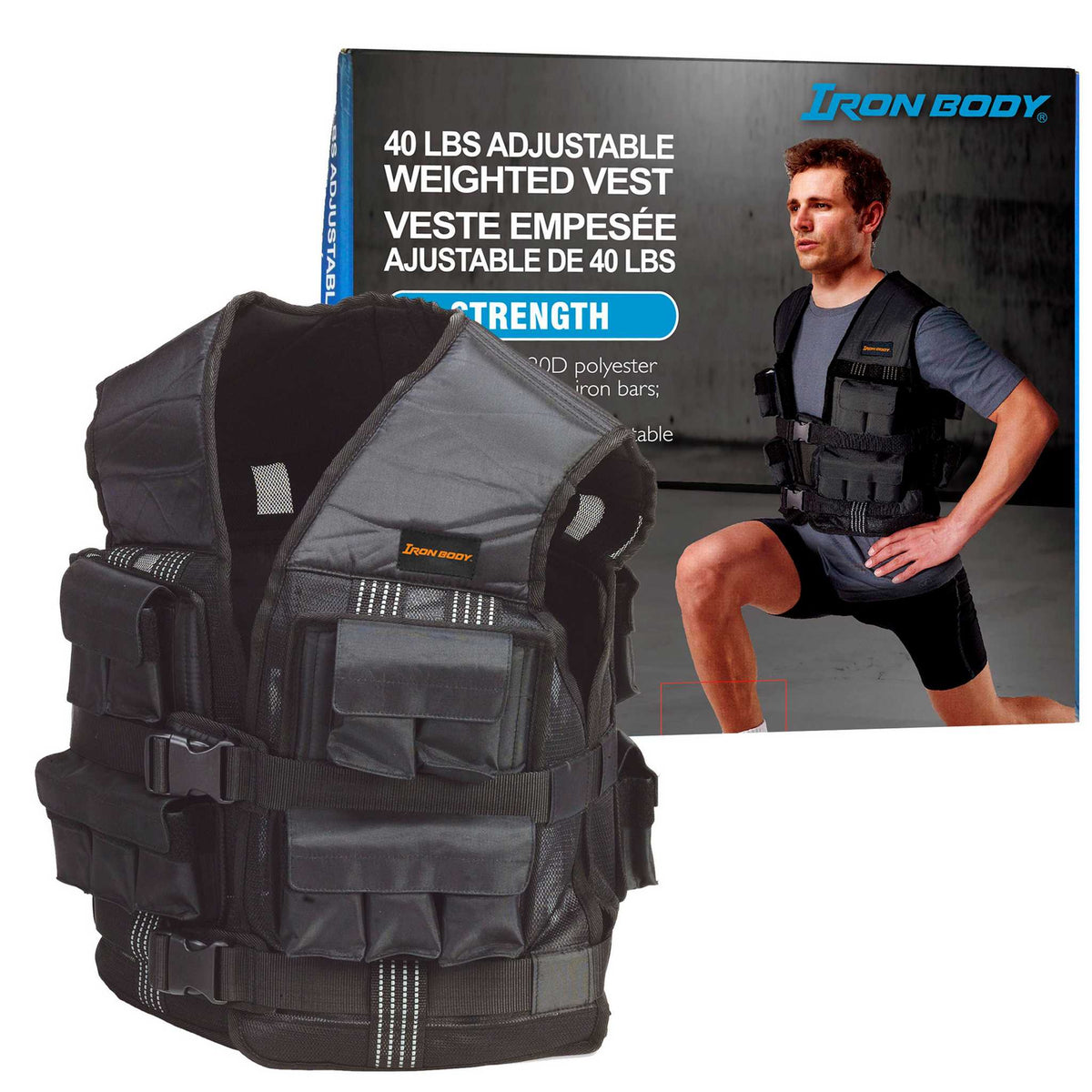 Iron Body Fitness 40 LB Adjustable Weighted Vest