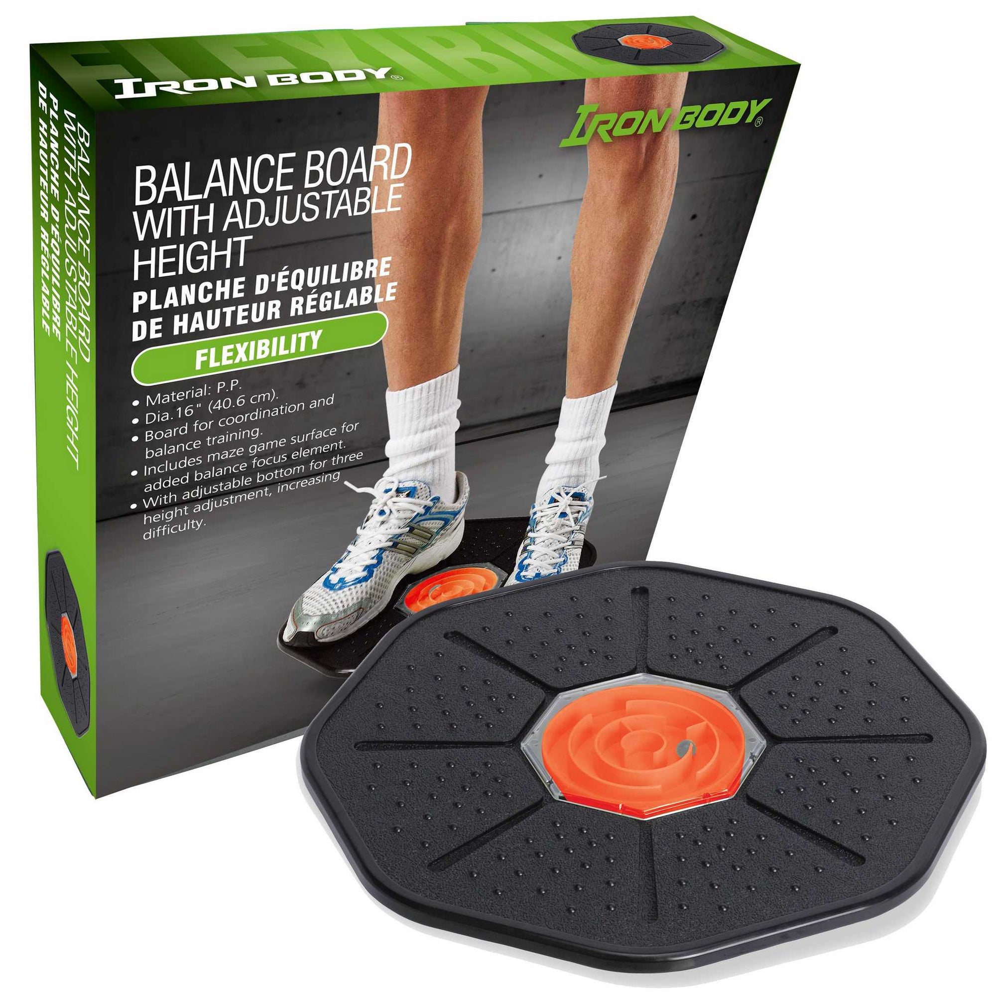 Iron Body Fitness Adjustable Balance Board