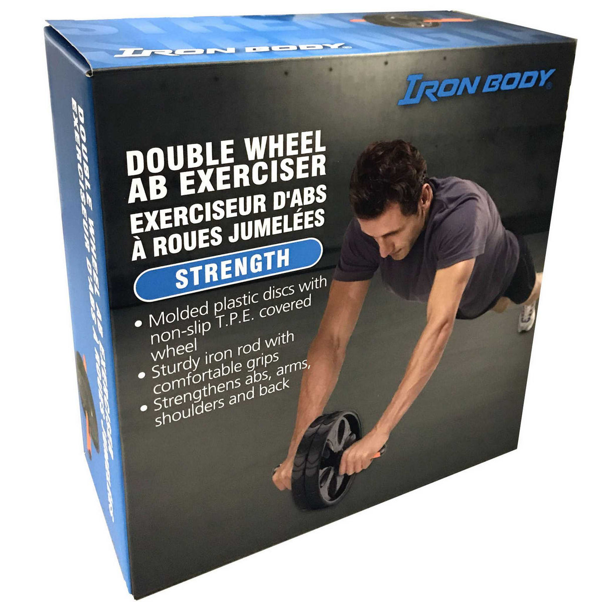 Iron Body Fitness Double Wheel Ab Roller