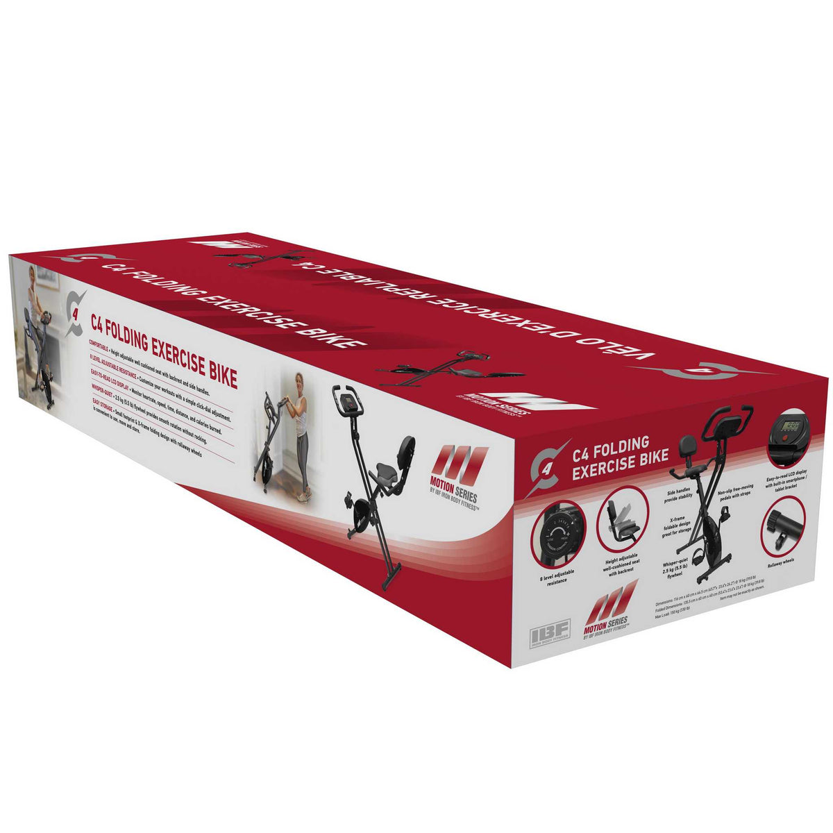 Iron Body Fitness Motion Series C4 Folding Exercise Bike