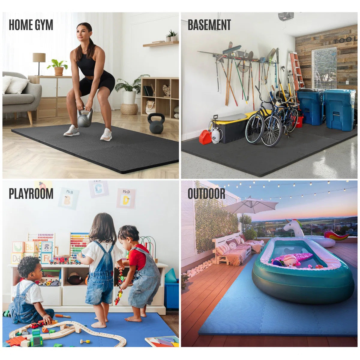 CAP Barbell Puzzle Mats (Black)