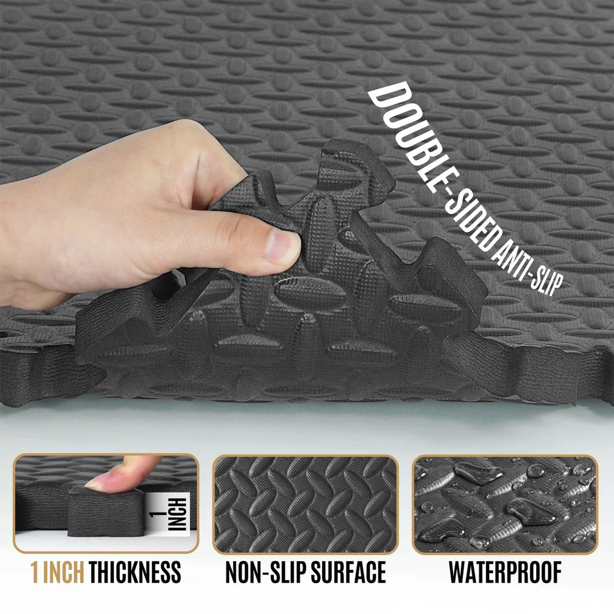 CAP Barbell Puzzle Mats (Black)