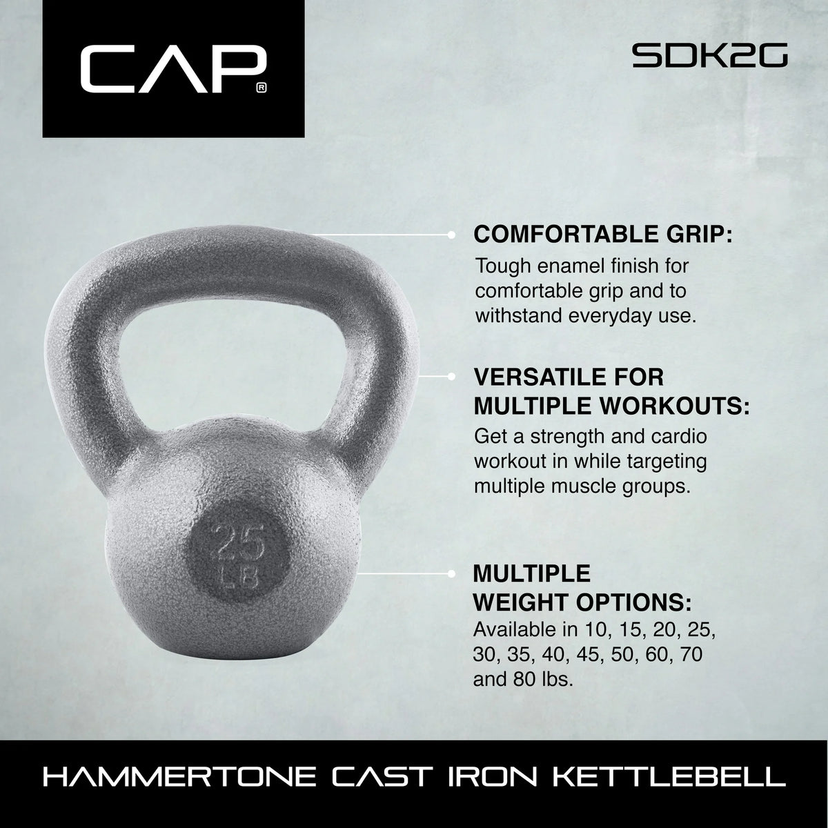 CAP Barbell Cast Iron Kettlebells