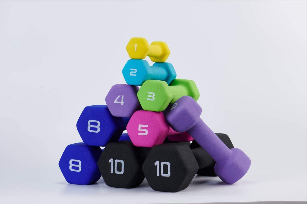 Cap barbell neoprene online dumbbell set