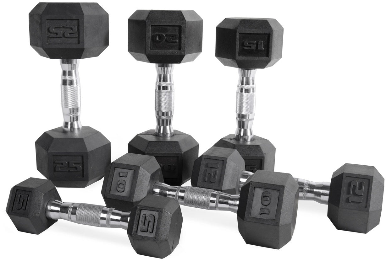 CAP Barbell Rubber Hex Dumbbells MAGMA Fitness