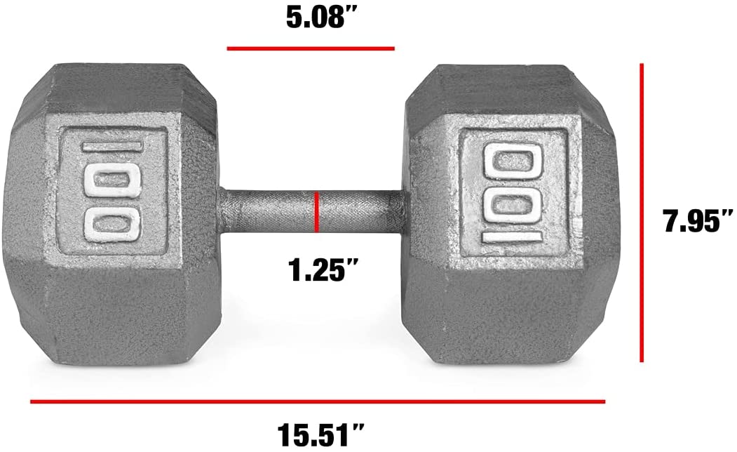 Cap barbell best sale 100 lb dumbbell