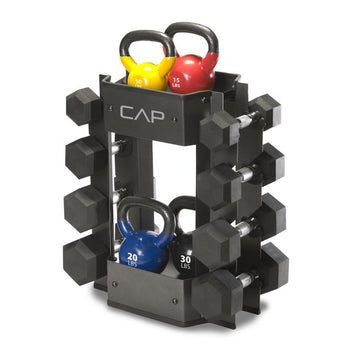 CAP Barbell Dumbbell and Kettlebell Storage Rack