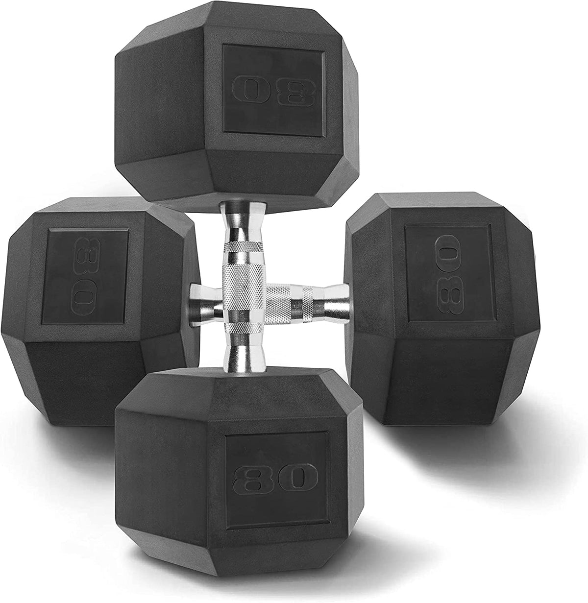 CAP Barbell Rubber Hex Dumbbells